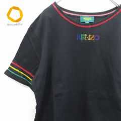 ケンゾー KENZO ヴィンテージ Tシャツ カットソー ロゴ 刺繍 ゴルフ 876878i