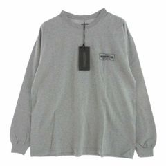NEIGHBORHOOD ネイバーフッド 22AW 222PCNH-LT01 NH TEE-1 LS.CO ロゴプリント 長袖 Tシャツ ロンT カットソー グレー系 L【新古品】【未使用】【中古】