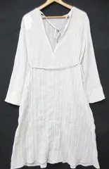 【送料無料】【新品未使用】SENSE OF PLACE by URBAN RESEARCH/ シースルー プリーツワンピース ウエスト紐 Fサイズ 定価6940円■L25305SSS22-50-3 （4）5/28