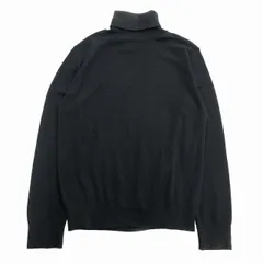 美品 ルトロワ Letroyes タートルネック ウール ニット セーター ハイゲージ オーバーサイズ 無地 フランス製  L 黒 ブラック メンズのサムネイル