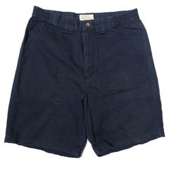 00's JCペニー セントジョンズベイ コットン ベイカー ショーツ 紺 (32) ネイビー 90年代 旧タグ オールド ベーカーパンツ ショートパンツ アメリカ古着 USED ビンテージ ヴィンテージ