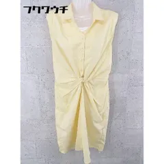 ◇ LIMITLESS LUXURY リミットレス ラグジュアリー ノースリーブ 膝下丈 ワンピース サイズ36 イエロー系 レディース 【中古】 【1002801476304】