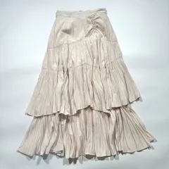 スナイデル　プリーツ　フレア　レイヤード　ロングスカート　ティアード　フリル　サイズ0 S