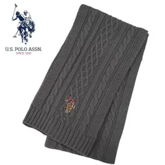 ユーエス ポロ US.POLO ASSN マフラー チャコールグレイ USPA-2014 447160 レディスマフラー メンズマフラー ブランドマフラー