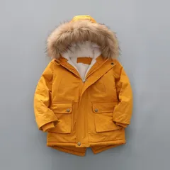 新品! ボアジャケット キッズ アウター 中綿コート ミリタリー ジャケット キッズ バイク ジャケット 子供服 上着 ミドル丈 暖かい 女の子 男の子 ジュニア 軽量 厚手 ロング丈 秋冬 防寒 無地 可愛い あったか フード付き 通園 通学 kkkvsm