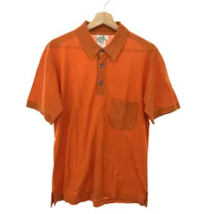 希少　アーカイブ　オールド　エルメス　半袖ポロシャツ　シルク　メンズ　48 希少 アーカイブ オールド エルメス 半袖ポロシャツ シルク メンズ 48