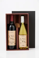 井筒ワイン 井筒 コンコード 赤中口 720ml, 井筒 ナイヤガラ 白辛口 720ml 計2本セット 酸化防止剤無添加 発売元 株式会社片山 日本ワイン ギフト 仕様のサムネイル