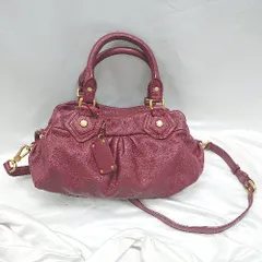 ◇ Θ MARC BY MARC JACOBS マークバイマークジェイコブス 2way ハンドバッグ ショルダーバッグ ボルドー系 レディース E  【1502060044516】