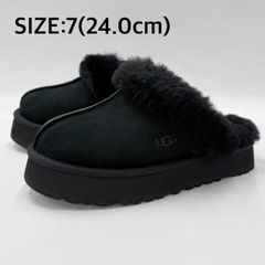 UGG アグ ムートンブーツ スリッポン 23cm サンダル 厚底 ブラック 黒