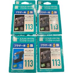 エコリカ　リサイクル　インクカートリッジ　ECI-BR113C 4箱セット