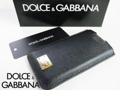 残り１【新品】Dolce&Gabbana レザー iPhoneケース ブラック Dolce & Gabbana(ドルチェ&ガッバーナ) iPhone・スマホケース