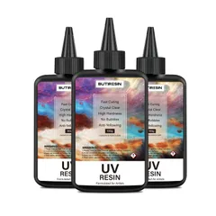 【新着商品】黄変なし 急速硬化 高い透明度 低刺激 UV‐LED対応 ハードタイプ DIY 大容量 UVレジン液 レジンアート 300g レジン液