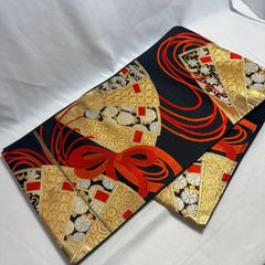 【特価】逸品 美品 正絹 袋帯 女性 婦人 レディース 和装小物 和装 着物 留袖 訪問着 振袖 浴衣 B102824
