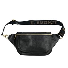 【IL BISONTE】イルビゾンテ バムバッグ ウエストバッグ 54222300911 ボディバッグ レザー メンズ 黒 ブラック ショルダー