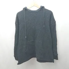 ◇ ⊇ JEMORGAN ジェーイーモーガン ワッフル生地 長袖 パーカー サイズF ブラック メンズ E  【1503310010565】のサムネイル