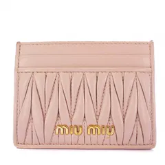 ミュウミュウ miumiu マテラッセ カードケース 名刺入れ レザー ピンク /KH ■OHのサムネイル
