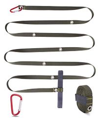 タープ延長ベルト 小川張り タープベルト セッティングテープ 耐荷重200kg 3m おすすめ 高強度 (グリーン)