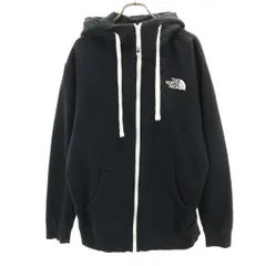 THE NORTH FACE ノースフェイス 長袖 リアビュー スウェット ジップパーカー L ブラック NT12340 アウトドア 裏起毛 メンズ 古着