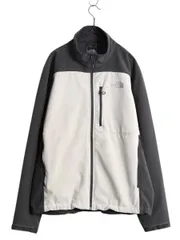 【お得なクーポン配布中!】 US企画 ノースフェイス APEX ソフトシェル ジャケット メンズ L The North Face ストレッチ 裏 フリース ジャンパー フルジップ ツートン|