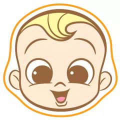[중고] 수건·수건(캐릭터) 보스·베이비 다이컷 타월