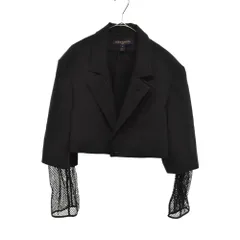 LOUIS VUITTON (ルイヴィトン) 21SS メッシュ デザイン ショート テーラード ジャケット ブラック RW211B AL7 FKVE79のサムネイル