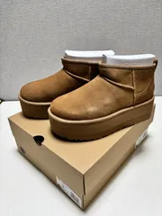 【新品】アグ ムートンブーツ クラシック ウルトラミニ プラットフォーム UGG W CLASSIC ULTRA MINI PLATFORM 1135092  Chestnet　レディース チェストナット 栗色 厚底 ブーツ