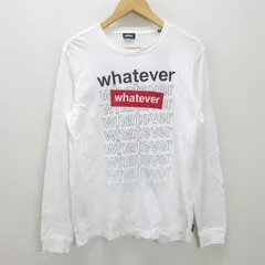 Q■ディーゼル/DIESEL Whatever ロングスリーブTシャツ/ロンT■白【メンズM】MENS細身/71【中古】