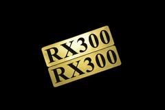 EEE-922-1 RX300 金黒 アクリル2層 ステッカー レクサス Fスポーツ FRD モデリスタ WALD カスタム 前期 後期 2枚1セット