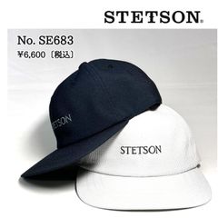 STETSON ステットソン サッカーストライプ キャップ SE638 ベースボール 父の日 普段使い 帽子 CAP
