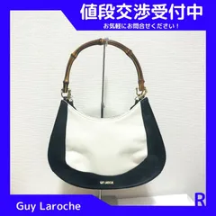 Y412－337【美品】 Guy Laroche ギラロッシュ　ハンドバック　ショルダーバック　2way　バンブー　レディース　バック