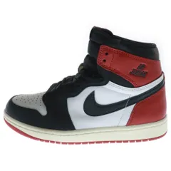 NIKE (ナイキ) AIR JORDAN 1 RETRO HIGH OG BLACK TOE REIMAGINED エアジョーダン1 ブラックトゥ リイマジンド ハイカットスニーカー つま黒  DZ5485-106