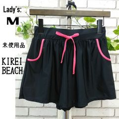 M■未使用■水陸ショートパンツ／KIREI BEACH■ブラック・ポケット付き