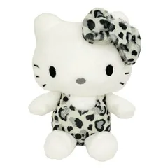 サンリオ ハローキティ ヒョウ柄シリーズ お座りぬいぐるみ モノクロ Sanrio