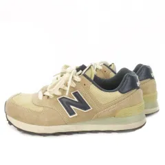ニューバランス NEW BALANCE 574 classic スニーカー シューズ ローカット スエード ロゴ 23.5cm ベージュ ML574VBN /MN11 ■GY18