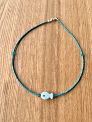 ビーズネックレス　魚　ブレスレット　グラスビーズ　ハンドメイド　手作り　大人かわいい　カラフル　無地