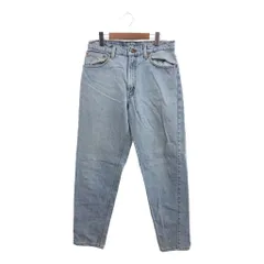 90年代 USA製 Levi's リーバイス 550 ジーンズ デニムパンツ ボトムス ライトブルー (メンズ W33 L32) 中古 古着 Q0840