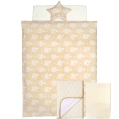 un doudou 日本製 ベビー布団セット 10点セット 70×120cm オーガニックコットン ダブルガーゼ ベビー用品 新品 新生児 全部洗える 出産準備 出産祝い ギフト 5RF