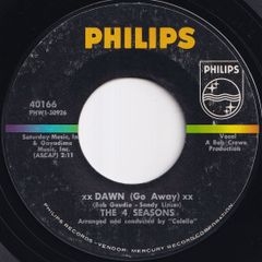 Four Seasons Dawn (Go Away) / No Surfin' Today Philips US