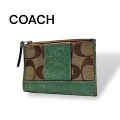 COACH コーチ　シグネチャー　コインケース　キャンバス　グリーン　251207868 I043