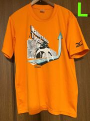 MIZUNO ミズノ 2014 大阪マラソン チャリティ tシャツ オレンジ L