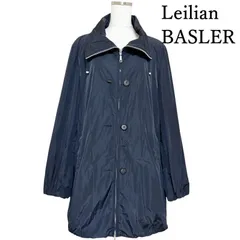 レリアン BASLER レディース 高級 アウター 撥水 花粉対策 ジップコート スプリングコート ブラック 黒 11号 Lサイズ 春秋 軽量 機能性 上品 きれいめ おしゃれ