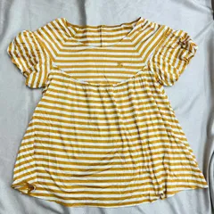 BURBERRY  LONDON  バーバリーロンドン　ボーダー チュニック　blue label ブルー レーベル　オレンジ　白　ホワイト　38 刺繍　ロゴ