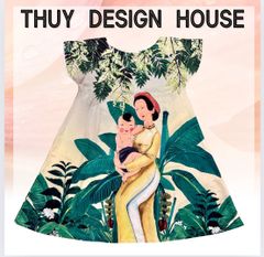 穴口恵子着用品♡　THUY　DESIGN　HOUSE  海外ファッション　ワンピース
