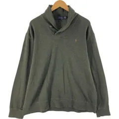 古着 ラルフローレン Ralph Lauren POLO RALPH LAUREN ESTATERIB ショールカラー コットンニットセーター メンズXXL相当/eaa434440