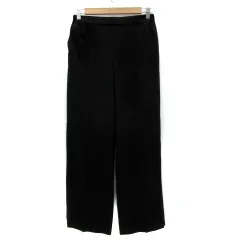 レプシィム ローリーズファーム LEPSIM LOWRYS FARM ワイドパンツ イージーパンツ ロング丈 無地 L 黒 ブラック /YS10 ■MO