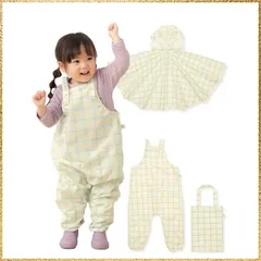 ☆彡送料無料でお届け☆彡Size:S_Color:d. ブルー×イエロー [ケラッタ] プレイウェア レインポンチョ カッパ 砂場着 赤ちゃん ベビー 80 90 女の子 男の子 防水 撥水 防汚 遊び着 レインコート オーバーオール (d. ブルー×イエロー