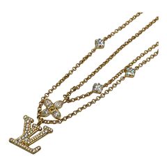 ルイヴィトン LOUIS VUITTON ネックレス レディLV M01845 メタル ゴールド レディース