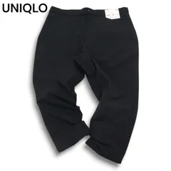 UNIQLO ユニクロ 秋冬 2WAY ストレッチ 裏起毛★ ヒートテック イージー パンツ Sz.XL メンズ 黒 大きいサイズ