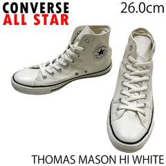 【USED／26.0cm】CONVERSE ALL STAR x THOMAS MASON ヘリンボーン ホワイト