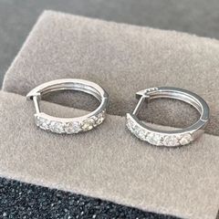 新品K18WG　天然ダイヤモンドピアス　0.5ct　　シンプル　レディース【E4552307060011】